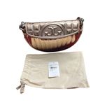 Tory Burch Mini Fleming Crescent Shoulder Bag Soft Metallic Rose Gold New Photo 4