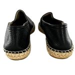 Anthropologie Maypol Selena Black Pebbled Leather Espadrille Flats Casual Shoes Size 6 Photo 5