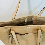 MICHAEL KORS MK Signature Jet Set Travel CARRYALL TOTE Bag Oyster Patent Leather Tan Photo 4