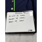 J.Crew Blazer Womens Navy Green Trim Button Front Collarless Jacket Size 18 Photo 15