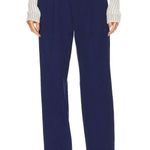 L'Academie L’Academie Obie Navy Blue Straight Leg High Waisted Trouser Pants Size Small Photo 1