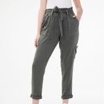 Aeropostale Women’s Black Cargo Utility Pant Sz XS Tie Front Streetwear Utility Photo 2