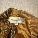 Oscar de la Renta  RARE Golden Embroidered/Beaded Blazer Size 12 Photo 1