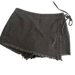 Happily Grey Wrap Shorts Size 9/29‎ Black Distressed Grunge Goth Frayed Hem Photo 1