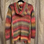 Ashley by 26 International Boho Rainbow Yarn Cardigan Sweater Small NWT Photo 1
