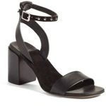 Rag and Bone Gia Block Heel Sandal Black Leather Size EU 36 Photo 0