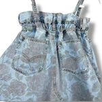 Ganni x Levi's Rare Faded Floral Print Vintage Denim Jean Distressed Midi Dress Photo 9