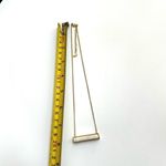 Luna Norte white druzy bar pendant necklace Gold Photo 7