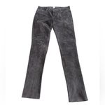 Ecru  Suede Leather 5-Pocket Jeans Pants Brown Size 4 Photo 1