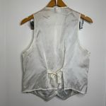 Vintage 80s 90s Idea Nuova Cat Kitten Tapestry Vest Women’s Size Medium Quirky White Photo 0