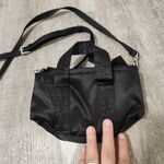 PINK - Victoria's Secret Victoria's Secret PINK Black Satin Mini Crossbody Bag Photo 2