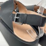 Madewell Maeva Black Leather Chunky Platform Crisscross Sandals Shoes womens 9 Photo 6