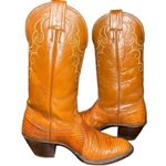 Vintage Nocona women's Western Genuine Lizard Cowgirl Boots size 5.5B Brown Photo 4