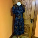 Vintage 80s top & skirt set Blue Photo 11