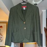Anne Klein Stretch Blazer in Olive Sz 10 Photo 0