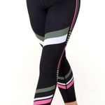 NEW Jaggad XS Rocky Barnes Lafayette Legging Black Logo Stripe Gym Tight Workout Photo 6