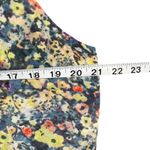 CAbi Positano Layered Tank Top Womens L Blue Yellow Floral Chiffon Feminine Boho Photo 8