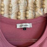 Angel Maternity Mauve Ribbed Stretchy Comfortable Waist Tie Short Sleeve Dress Pink Size XL Photo 5