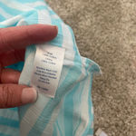 Sail To Sable STS NWT Aqua Blue Striped Short Sleeve Tunic Dress Size Small $160 Photo 3