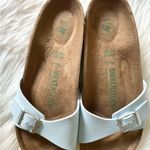 Birkenstock Retro Madrid Vegan Blue With Silver Buckle Size 41N New No Box Photo 2