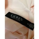 Ralph Lauren NEW  Peach Orange V-neck Short Sleeve Tie Belt Midi A-Line Dress 14 Photo 5