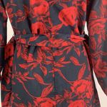 Uguest V-neck Ruffled Black and Red Floral Mini Dress Size Medium NWT Photo 10