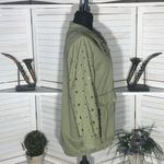 ZARA  Girls Parka Studded Cargo Jacket Military Green 11 12 Photo 5