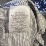 LA Made  Blue Patterned Open Shoulder Top Small Oversized New Photo 5