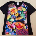 Sesame Street Bert and Ernie Scrub Top Women’s Nurse V Neck Pockets Medium Photo 3