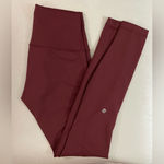 Lululemon Wunder Train High Rise Tights Everlux Wine Color Size 6 Photo 8