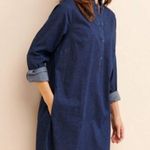 Universal Standard  || Hannah Denim Shirt Dress Dark Indigo medium 18/20 NWT Photo 3