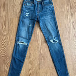 Madewell  9" High Riser Skinny Skinny Jeans Women's 26T Blue Distressed Denim Photo 0