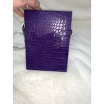 NWT Snob Essentials Audrey Jewel Box Purple Crossbody Secure Clasp Closure Photo 5