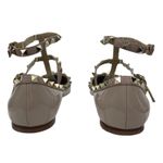 Valentino Garavani NEW Rockstud Caged Paten Leather Flats Pink Size 38.5 Photo 9