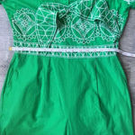 Karen Millen Womens Floral & Geo Embroidered Woven Jumpsuit Photo 13