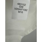 Lands' End  Dress Women 14 White Blue Linen Blend Sleeveless Knee Length Back Zip Photo 6