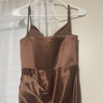 House Of CB reva satin toffee midi dress Photo 5