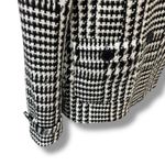 Anthropologie  Splendid Black White Houndstooth Faux Fur Collar Coat Size M Photo 3