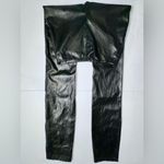 Suzanne Betro EUC SBETRO Faux leather side-zip pants with split hem - size medium Photo 4