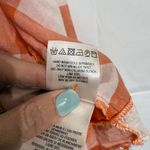 Anthropologie  Maeve Orange Gingham Button Down Sz XS Photo 7