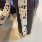 Journee Collection  Women’s Boots  Size 9 Wine Square Toe Block Heel Back Zip Up Photo 5