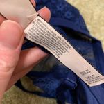Victoria's Secret  Body‎ by Victoria Sheer High Neck Lace Bralette Navy Blue - XS Photo 3