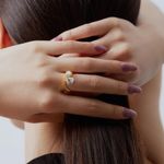 Handmade size 7 Ring 18K gold filled over 925 Sterling silver dual gems zirconia’s high-quality Photo 1