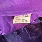 Women’s Purple Full Length Prom Party Quinceanera Dress Lace Appliqué Size 14 Photo 9