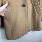 J. Crew Pea Car Coat Women 12 Beige Carrie Wool Cashmere Classic Old Money Photo 3