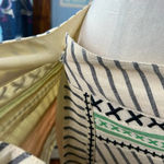 Dodo Bar Or Leonil Mini Wrap Skirt in Colorful Embroidered Size Medium Tan Photo 9