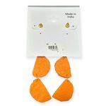 Boutique Handmade Orange Slices Beaded Earrings NWT Photo 2