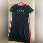 Tommy Hilfiger -  women’s navy blue side striped T/shirt dress in size M new Photo 6