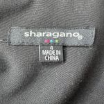 Sharagano Black Front Zip Dress with Cinch Waist Belt Cuffed Sleeves Size 4 Photo 10