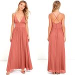 Lulus NEW Lulu’s Depths of My Love Terracotta Maxi Dress Small Photo 13